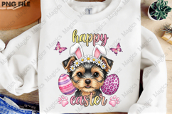 Happy Easter With Bunny Dog Png Product Image 3