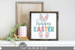 Happy Easter with Feet and Ears SVG, Easter SVG, Sublimation Product Image 3
