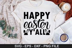Happy easter y&#039;all - Easter SVG Design Product Image 1