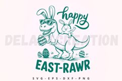 Happy Eastrawr SVG Product Image 1