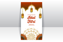 Happy eid mubarak and selamat hari raya idul fitri social me Product Image 2