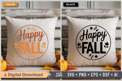 Fall Round Sign SVG Bundle | Farmhouse Autumn SVG Bundle Product Image 21