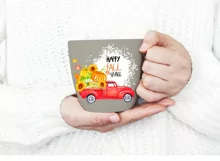 Fall truck sublimation design, happy fall png Product Image 3