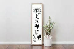 Happy Fall Y'all SVG , Autumn Porch Sign SVG Product Image 3