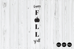 Happy Fall Y'all Porch Sign SVG, Halloween SVG, Autumn SVG Product Image 1