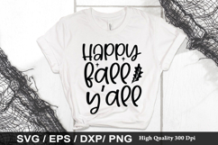 Happy fall yall SVG - Halloween Design Product Image 1