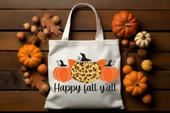 Happy fall y'all SVG, Harvest Season SVG, Autumn Floral SVG Product Image 3