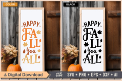 Fall Porch Sign SVG Bundle | Autumn Porch Sign | Fall Sign Product Image 12