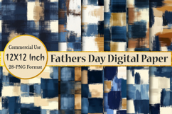 Happy Fathers Day Digital Paper Product Image 1