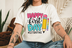 Happy First Day Let's Do This PNG, School Design Product Image 3