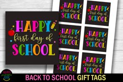 Happy First Day of  School Gift Tags I Back to School Teacher Gift Tags