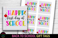 Happy First Day of School I Back to School Teacher Gift Tags