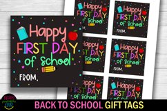 Happy First Day of School I Back to School Teacher Gift Tags