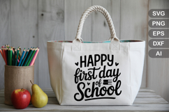 Happy First Day Of School SVG File | Back to School SVG Product Image 3