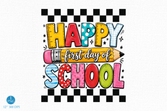 Happy First Day of School PNG, Cute Teacher Student Digital Product Image 1