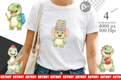 Happy First Day Dino Sublimation Product Image 1