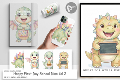 Happy First Day School Digital Paper Product Image 1