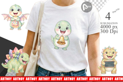 Happy First Day Dino Sublimation Product Image 1