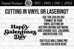 instructions for using Happy Galentines Day svg or dxf in vinyl cutting software like cricut or silhouette