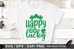 Happy go lucky SVG - St. Patrick&#039;s Day Design Product Image 1
