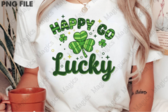 Happy Go Lucky Clover St. Patrick’s PNG Product Image 2