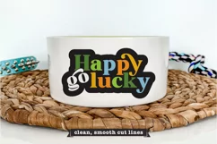 Happy Go Lucky SVG and PNG| St Patricks Day tshirt design Product Image 2