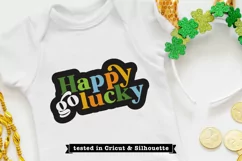 Happy Go Lucky SVG and PNG| St Patricks Day tshirt design Product Image 3