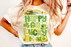 Happy Go Lucky St Patrick's Day PNG, Lucky Day PNG, Irish Product Image 3