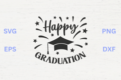 Happy Graduation Fireworks SVG Product Image 1