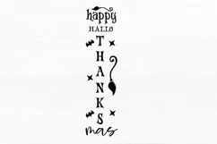 Happy hallo thanks mas SVG, Halloween Porch Sign SVG Design Product Image 2