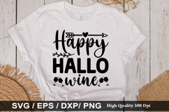 Happy hallo wine - Halloween SVG Design Product Image 1