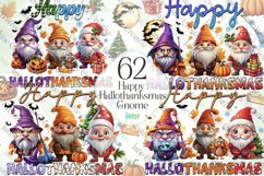 Happy Hallothanksmas Gnome Sublimation Product Image 1