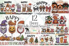 Happy HalloThankSmas Sublimation Clipart Product Image 1