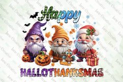 Happy Hallothanksmas Gnome Sublimation Product Image 9