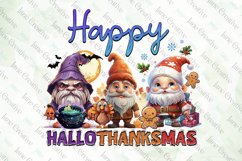 Happy Hallothanksmas Gnome Sublimation Product Image 8