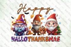 Happy Hallothanksmas Gnome Sublimation Product Image 6