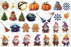 Happy Hallothanksmas Gnome Sublimation Product Image 3