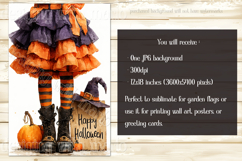 Happy Halloween Garden Flag, Witch Legs Garden Flag d8 Product Image 2