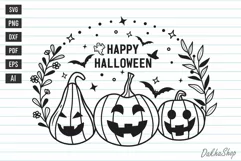 Happy halloween SVG Halloween Pumpkin SVG Funny Halloween Product Image 1