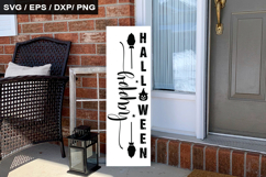 Happy Halloween SVG - Halloween Porch Sign Design Product Image 1