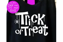Trick or Treat SVG Happy Halloween svg Spider svg files Dxf Product Image 1
