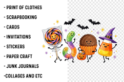 Happy Halloween Candy Doodle PNG Product Image 3