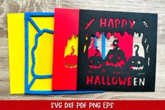 Halloween Pumpkin Confetti Shaker Card |Halloween Paper Cut Product Image 7