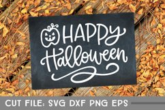 Happy Halloween, Hand Lettered, Cut File Product Image 1