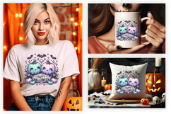 Happy Halloween Cute Pumpkin Clipart PNG Sublimation Design Product Image 3