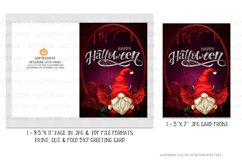 Happy Halloween 5x7 Devil Boy Gnome Printable Greeting Card Product Image 2