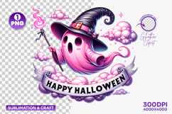 happy halloween ghost png, spooky ghost clipart, halloween sublimation design, cute ghost png, halloween party clipart, spooky season design, ghost illustration png, trick or treat clipart, halloween decoration png, funny halloween ghost