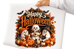 Happy Halloween Ghost Pumpkin Sublimation Png Product Image 2