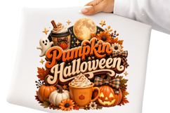 Happy Halloween Ghost Pumpkin Sublimation Png Product Image 2
