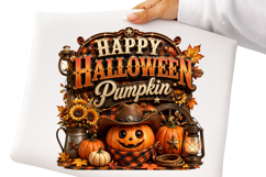 Happy Halloween Ghost Pumpkin Sublimation Png Product Image 2